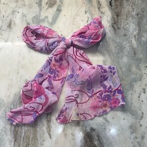 Y2K Floral Pink Scarf